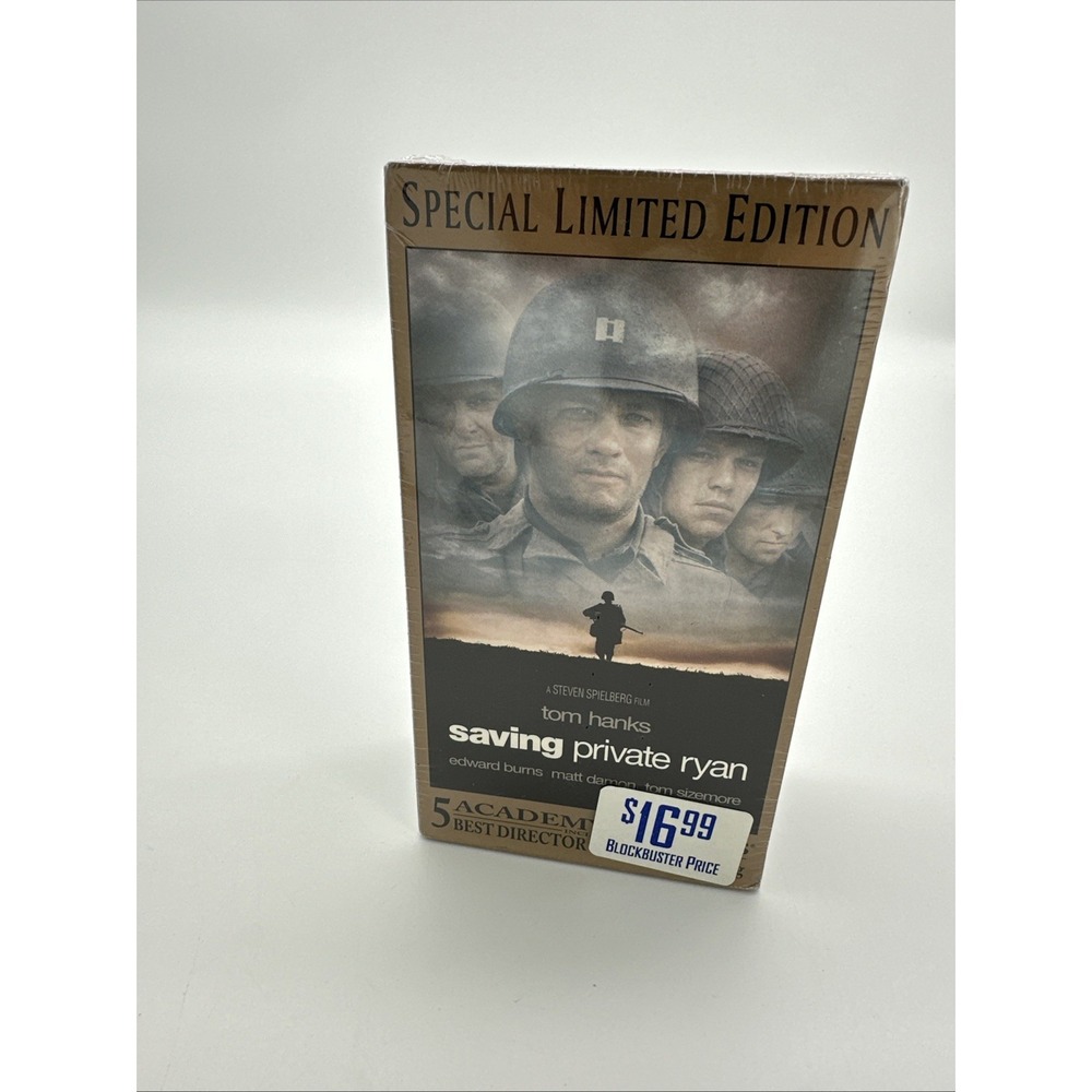 DreamWorks Saving Private Ryan VHS Special Limited Edition‎ Tom Hanks Sealed